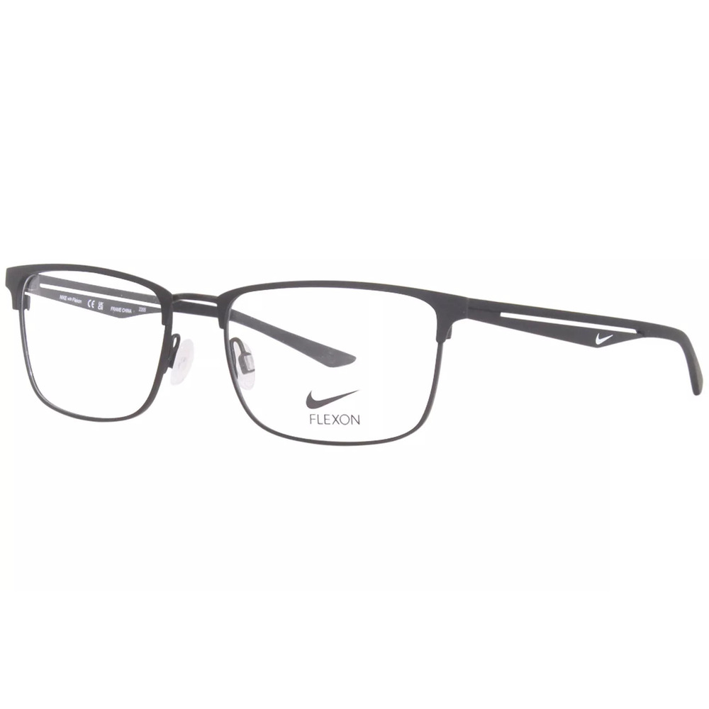 Nwt Nike 4314 Black Rectangle 56mm Eyeglasses